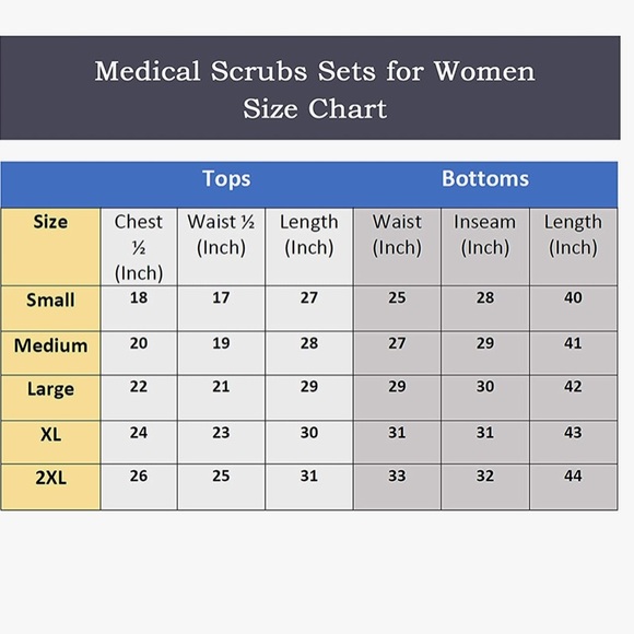 USBD Premium Medical Scrubs Women Tops Hospital Nursing Scrubs - Picture 8 of 8